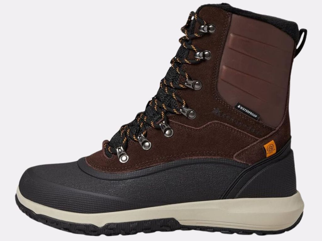 Men's ZeroXposur winter boot in dark brown and black