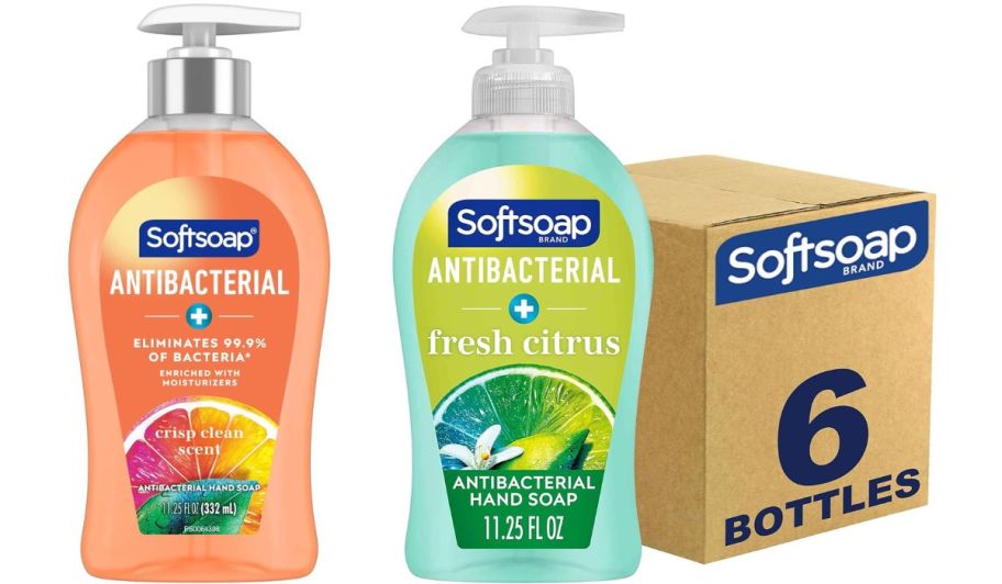 two 11.25 ounce bottle of softsoap hand soap