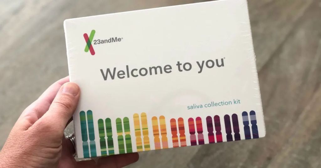 holding a DNA kit