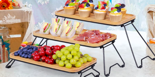 Tiered Collapsible Serving Platters 3-Pack Just $23.39 Shipped on Amazon | Perfect for Entertaining