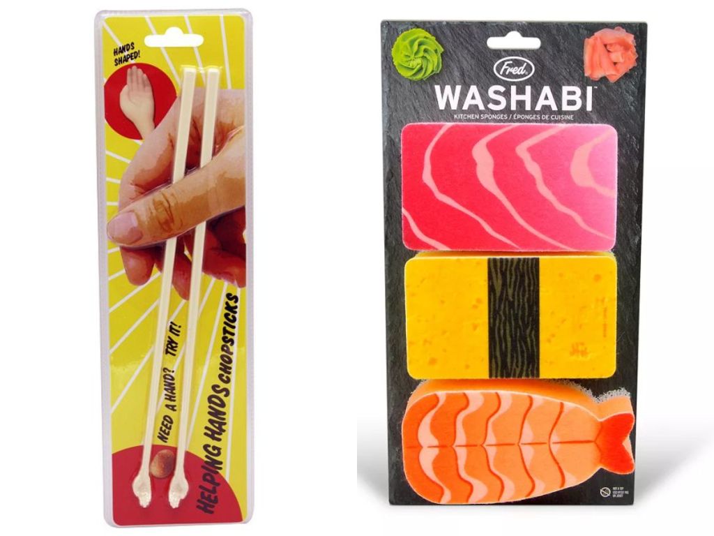 Helping Hands Chopsticks and Fred Sponges Wasabi