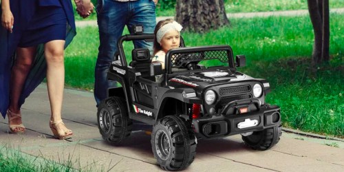 Kids Battery-Powered Ride On Jeep Only $139.99 Shipped (Reg. $280) – Parental Controls, Music & Lights