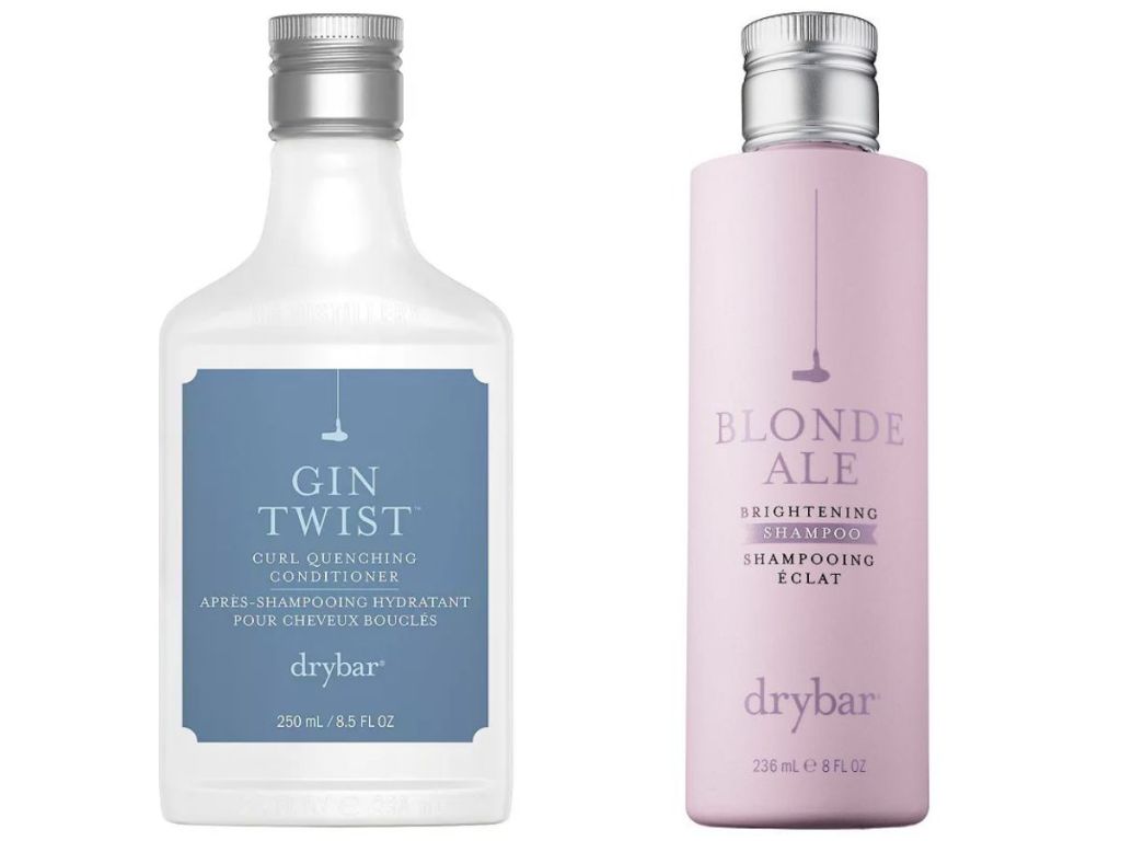 Drybar Gin Twist Curl-Quenching Conditioner and Drybar Blonde Ale Brightening Shampoo 