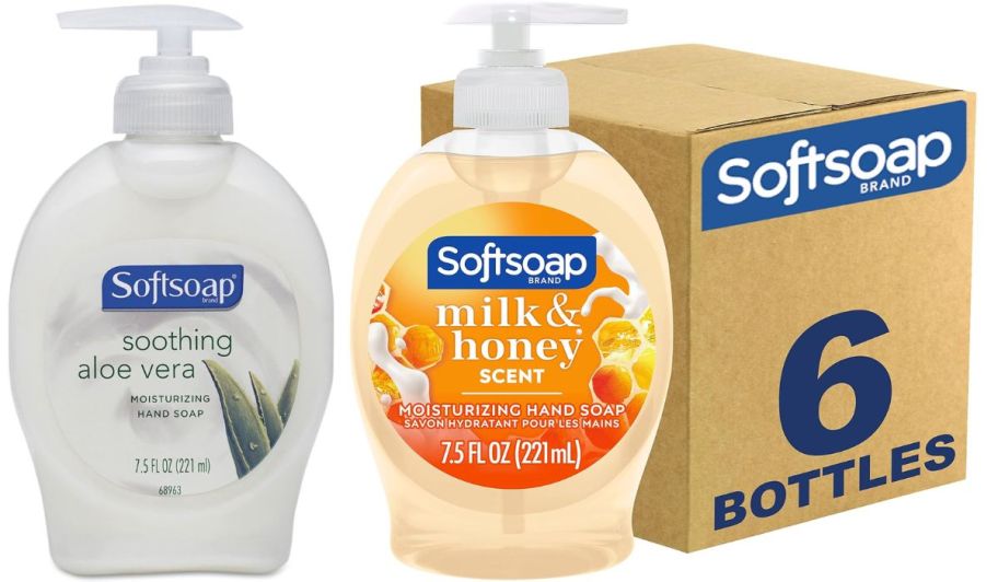 two 7.5 ounce bottle of softsoap hand soap