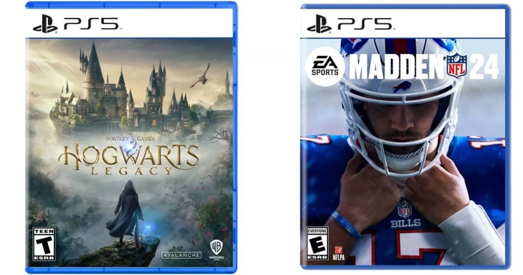 Hogwarts Legacy PS5 or Xbox Series X and Madden NFL 24 PS4