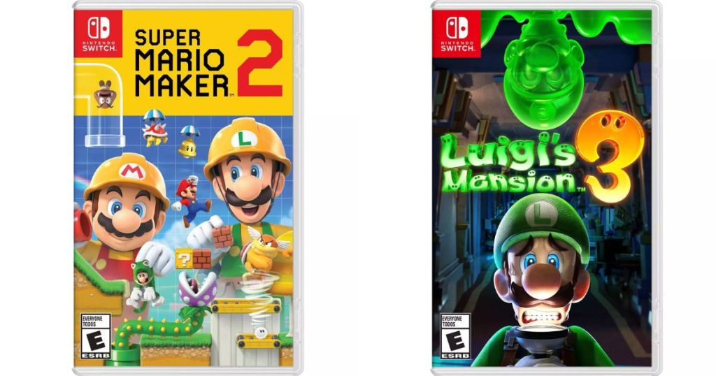 Super Mario Maker 2 and Luige's Manson 3 for Nintendo Switch and 