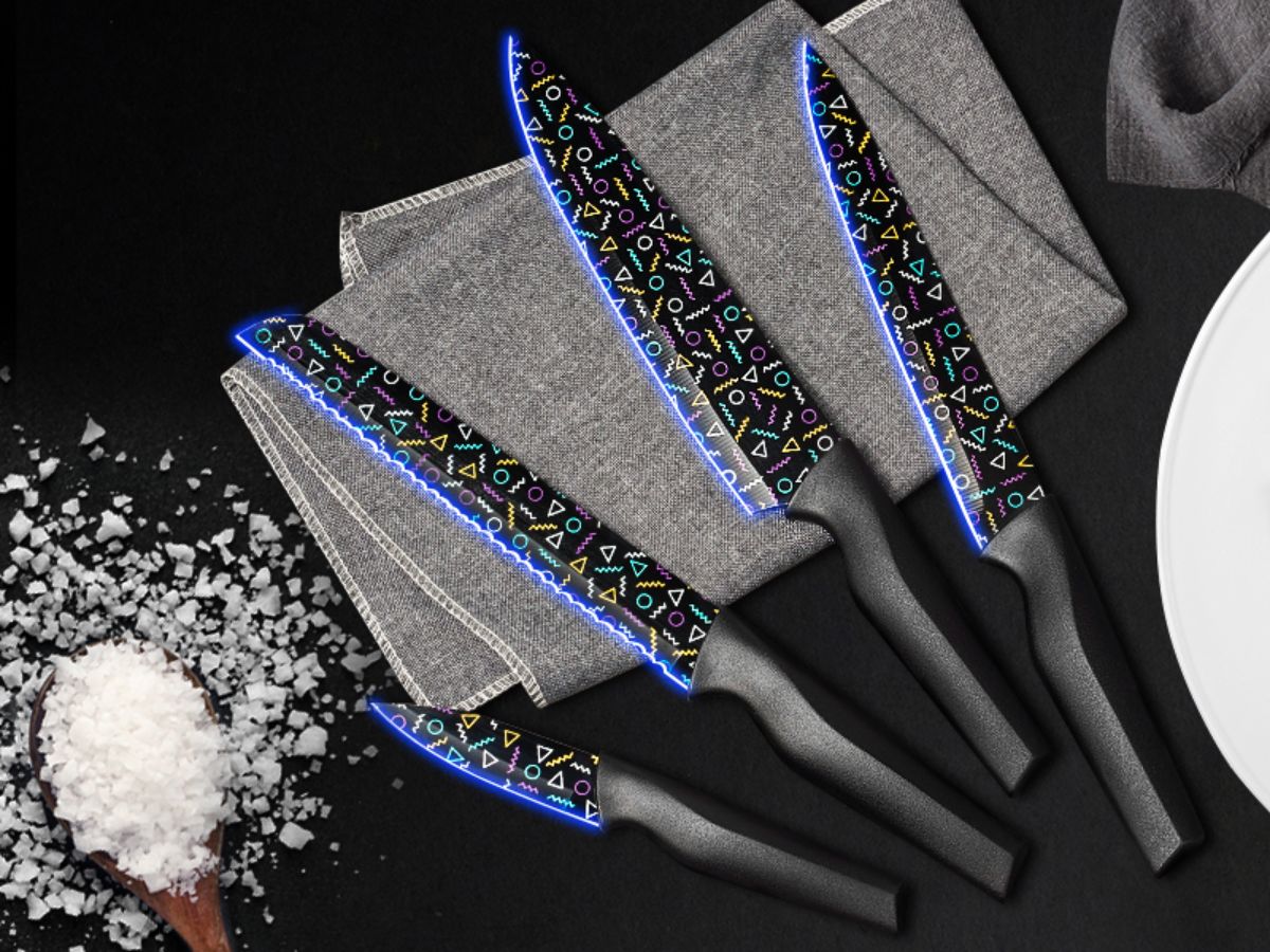 Astercook Knife Set displayed on a kitchen counter