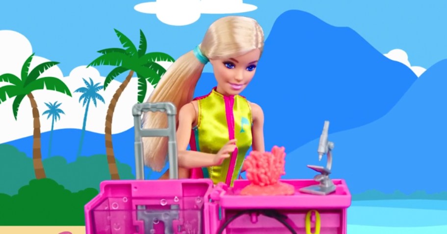 Up to 60% Off Barbie Playsets on Amazon | Marine Biologist Set Only $10.61