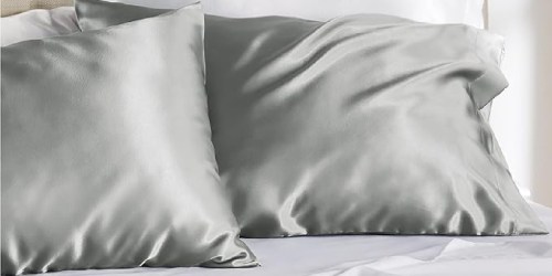 Satin Pillowcase 2-Pack Only $5.57 on Amazon (Regularly $12) | Helps Protect Your Hair Against Damage