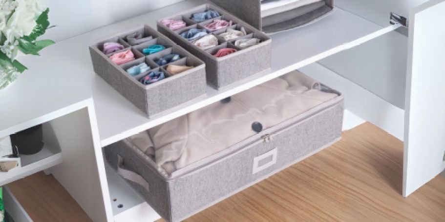 Under Bed Storage Bin & Drawer Organizers Set ONLY $9.96 on Walmart.com (Reg. $23)