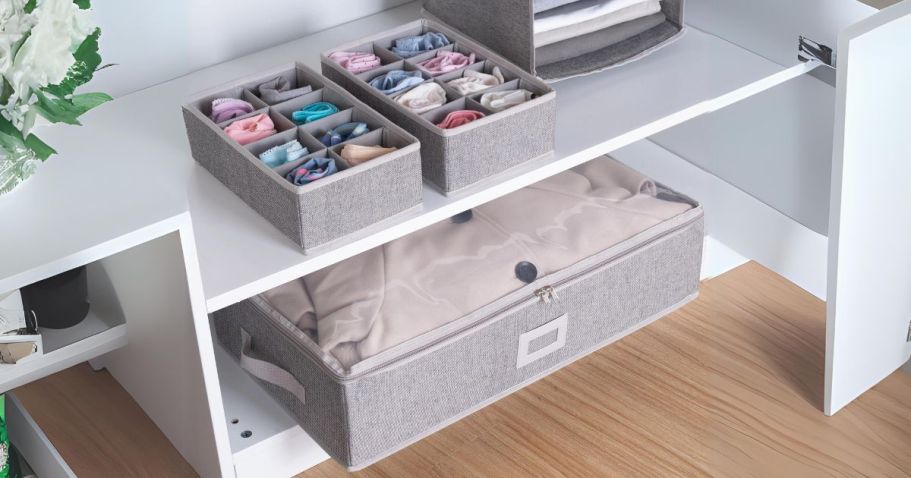 Price Drop: Under Bed Storage Bin & Drawer Organizers ONLY $8.29 on Walmart.com