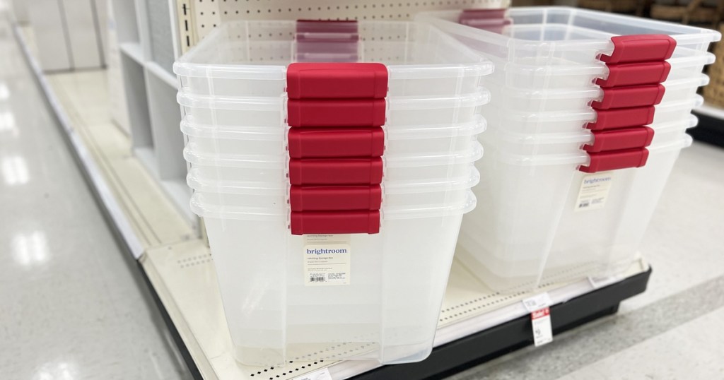 Large Target Storage Bins from  (Perfect for Christmas Decorations!)