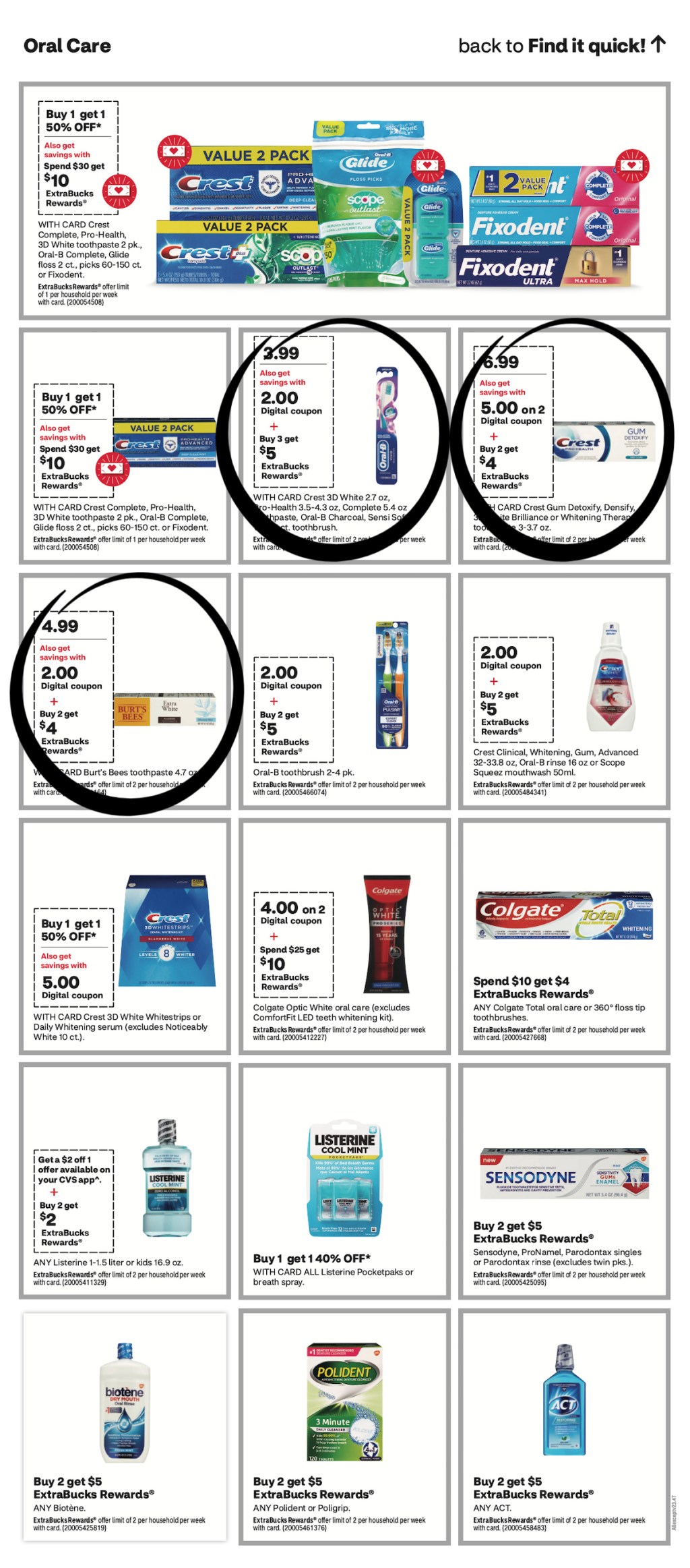 page of cvs ad