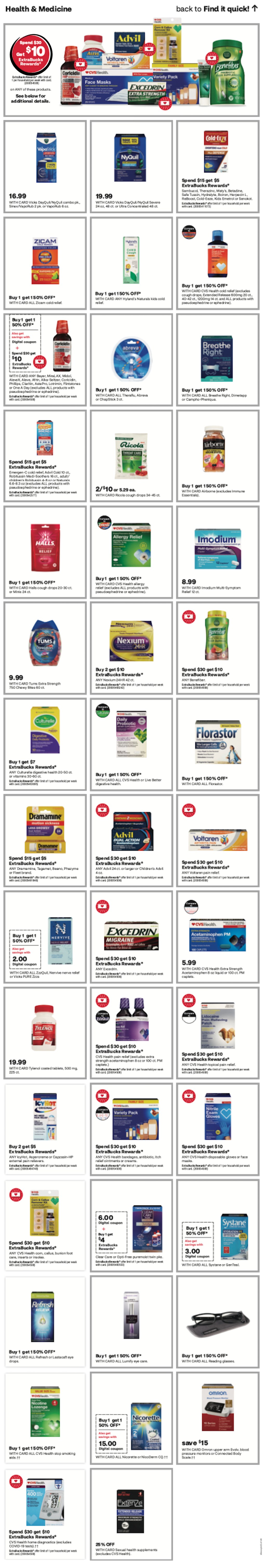 page of cvs ad