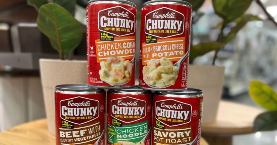 Cans of Campbell's Chunky Soup