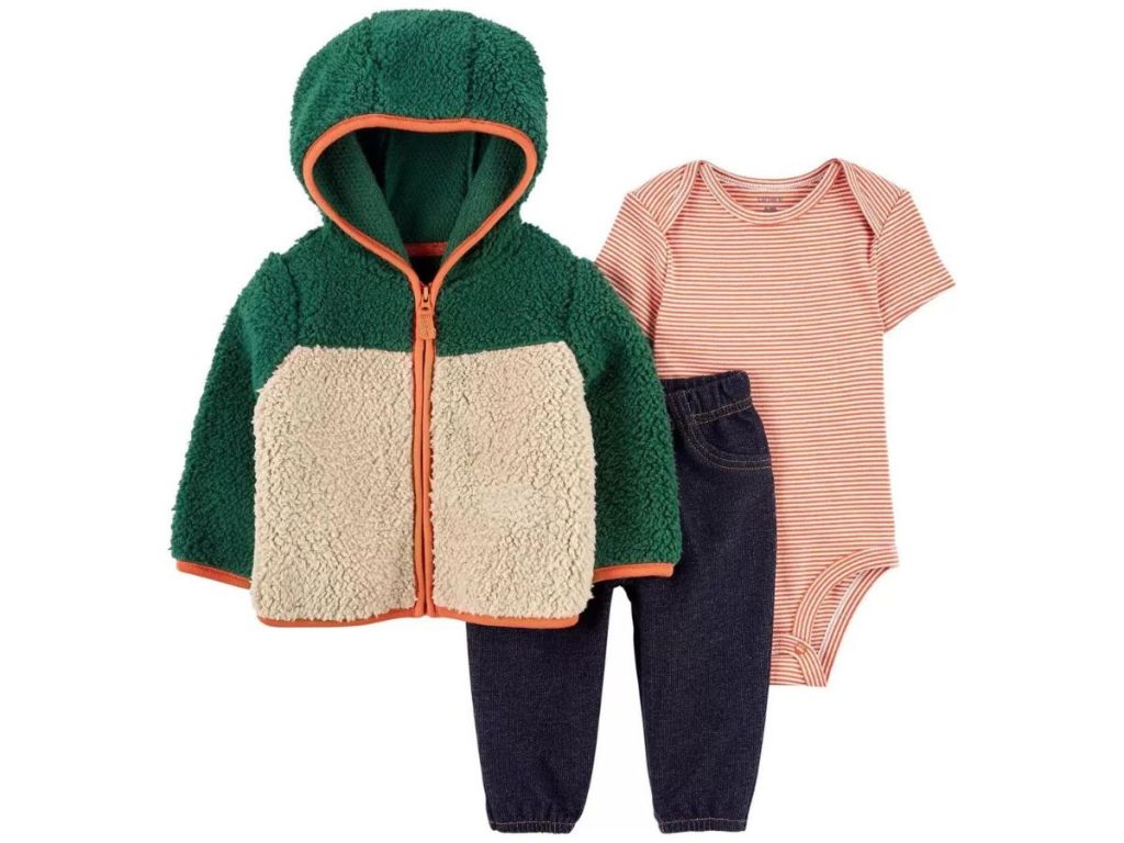 Carter's Baby 3-Piece Sherpa Jacket Set