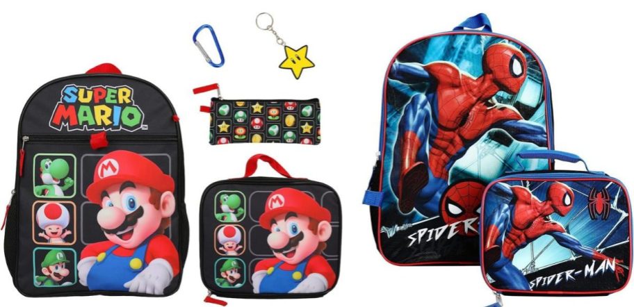 character backpack sets