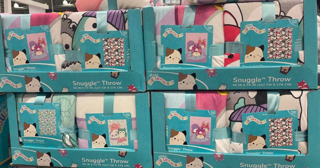 Costco Original Squishmallows Snuggle Throw