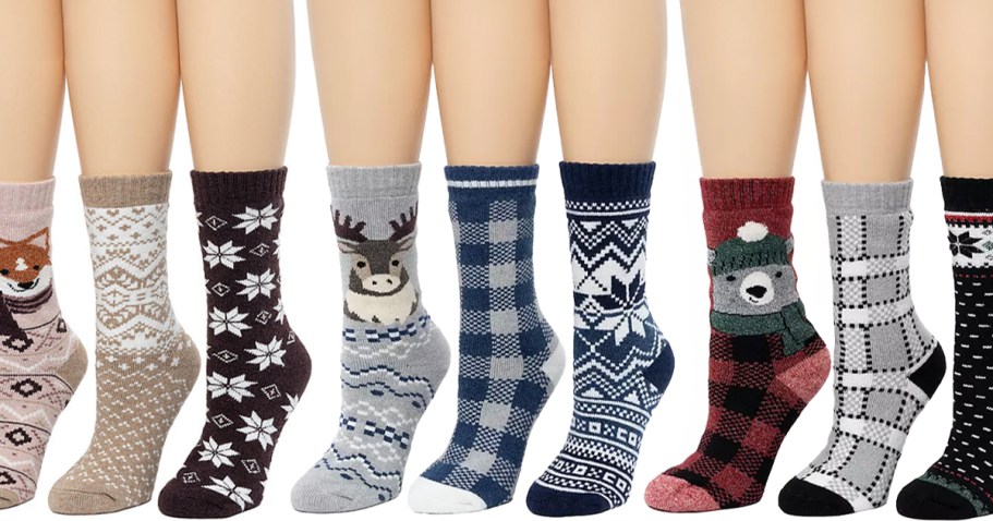 Cuddl Duds Holiday Socks 3-Pack Only $8 on SamsClub.com