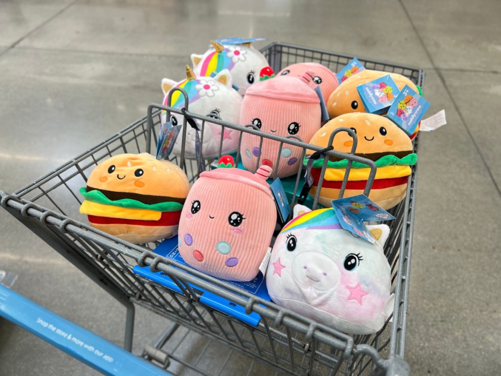 Cuddly Crew Squishies in walmart cart