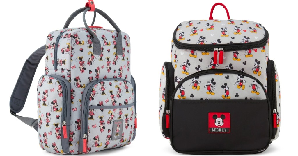 mickey and minnie mouse backpack diaper bags