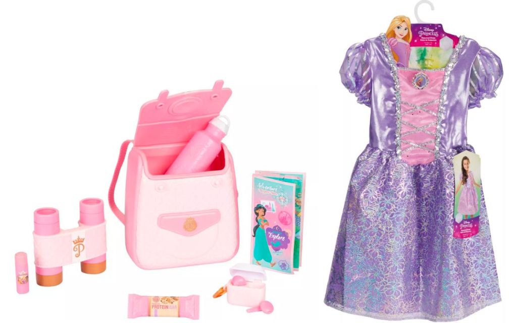 Disney Princess Style Collection Trendy Traveler Backpack and costume