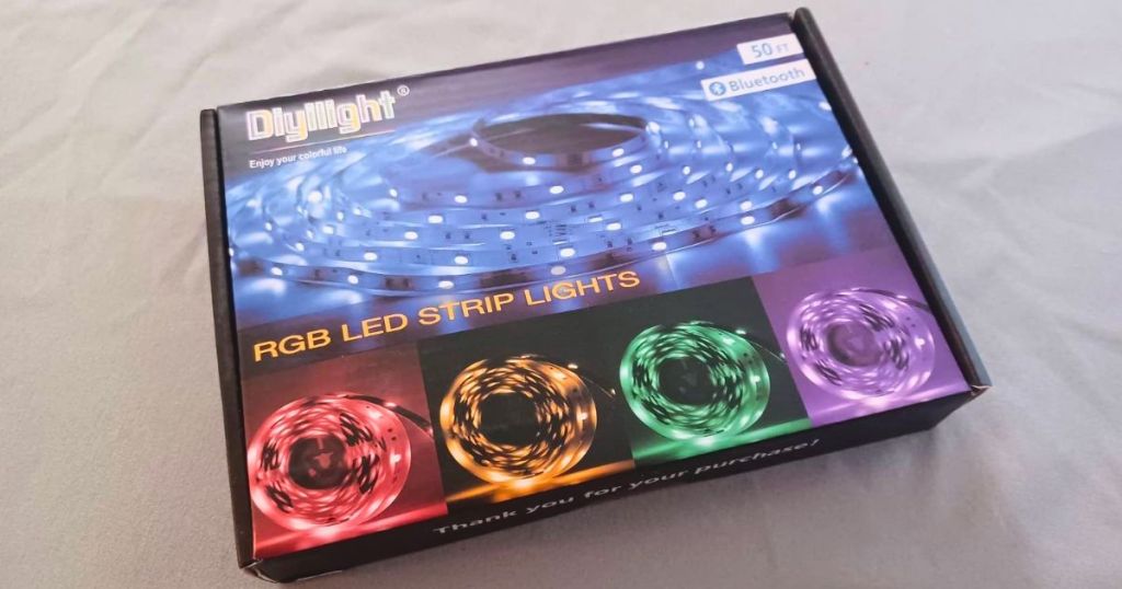 Diyilight LED Smart Strip Lights 50ft packaging 