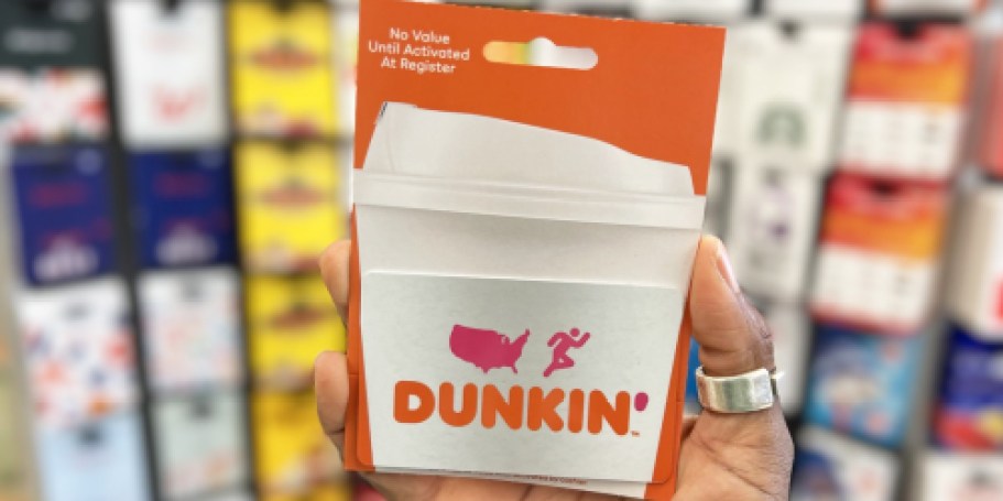 FREE $5 Dunkin’ Bonus Card with $25 Gift Card Purchase
