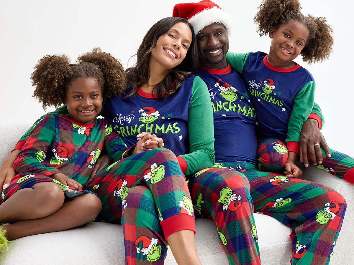 Family matching pajamas near me sale