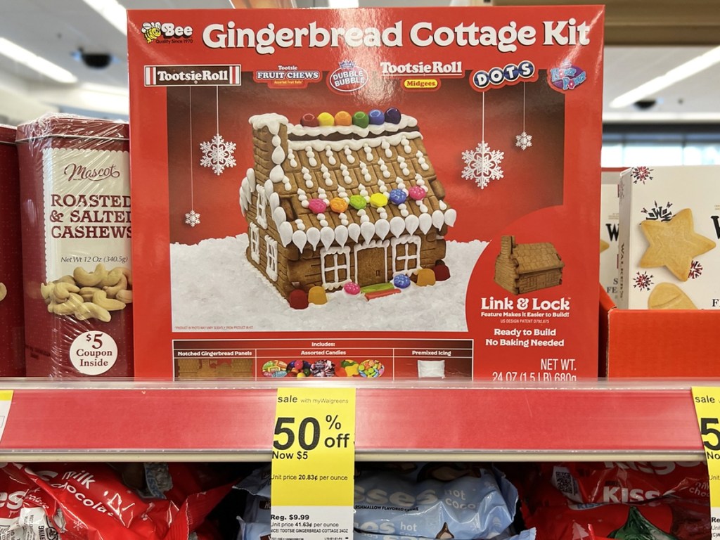 Gingerbread House Kit on clearance at Walgreens
