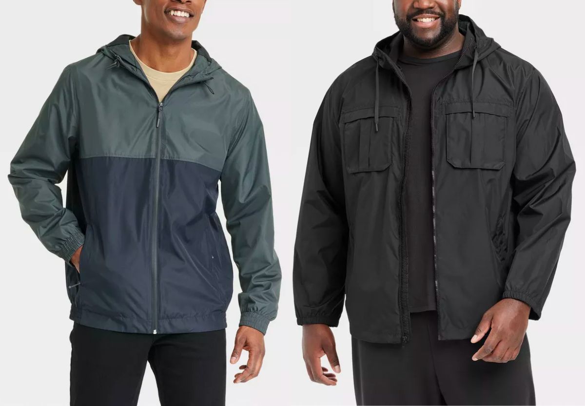 two male models wearing Gooodfellow & co Mens jackets