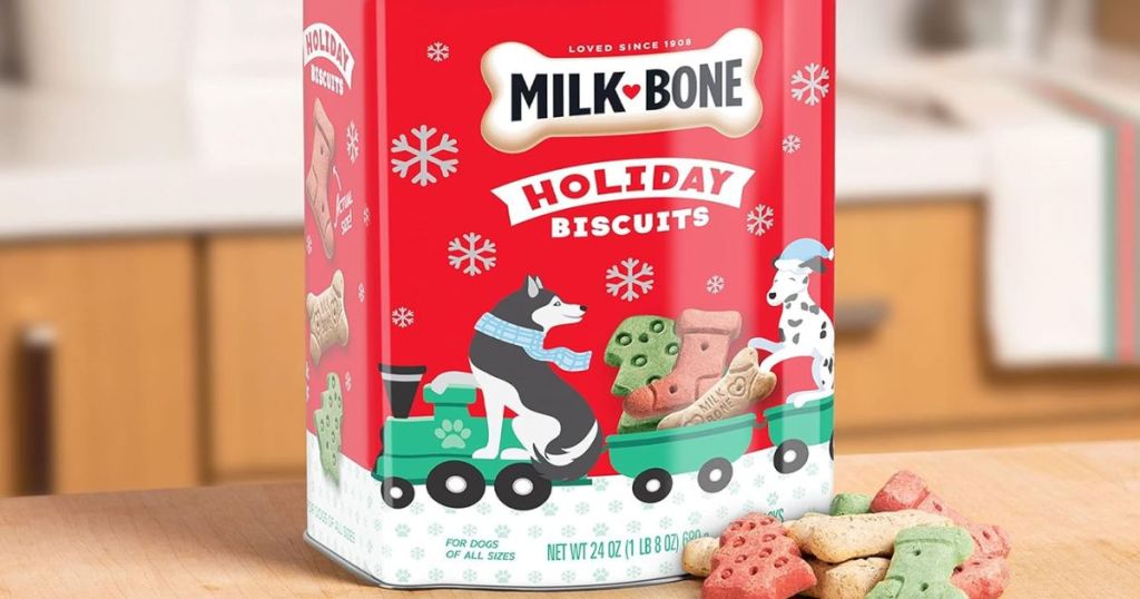 Milk-Bone Holiday 24oz Dog Treats in Collectible Tin Only .74 Shipped on Amazon (Reg. )