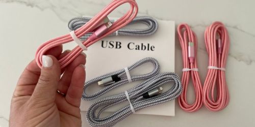 Fast Charging iPhone Cables 3-Pack Only $5.75 on Amazon (Great Teen Easter Basket Filler)
