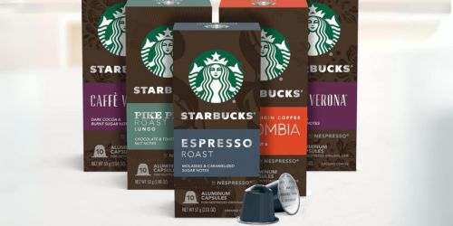 Starbucks Nespresso Capsules 50-Count Variety Pack Only $27 Shipped on Amazon (Just 55¢ Per Capsule)