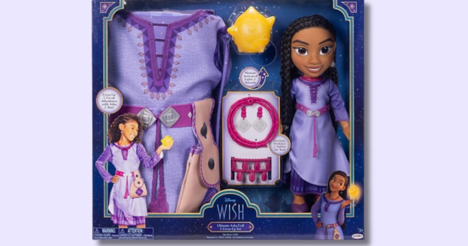 box with Disney Ultimate Asha Doll & Dress-Up Set 