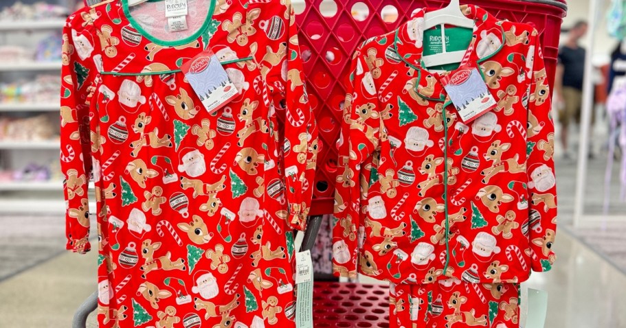 Cozy Up in NEW Rudolph Pajamas at Target – Only $13!