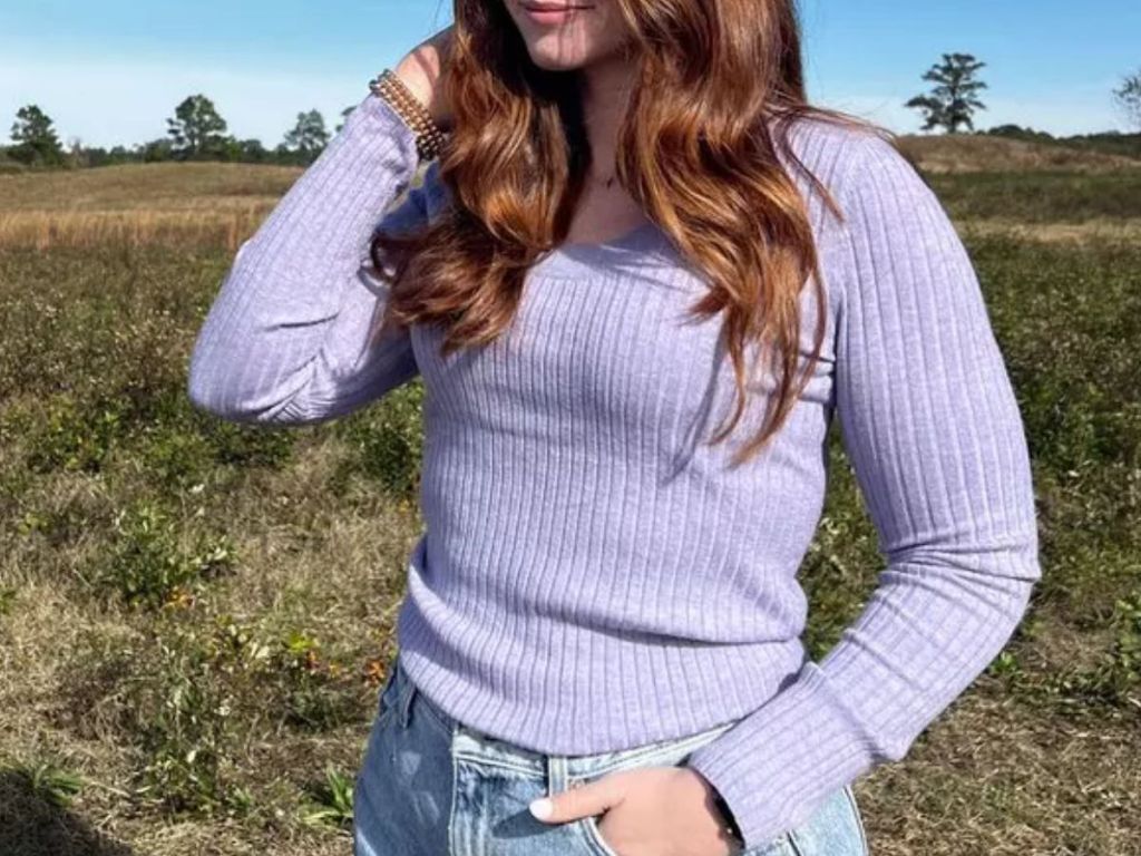 A New Day Women's Fine Gauge Scoop Neck Sweater