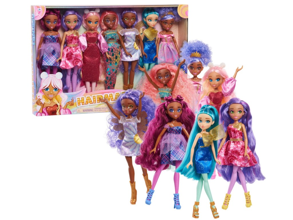 Hairmazing Fantasy Fashion Dolls 7 Pack-2