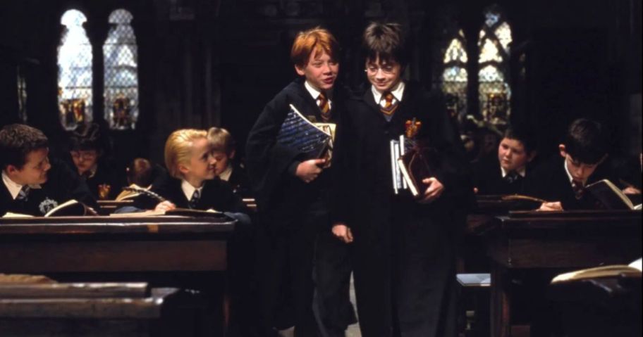 Harry and Ron at Hogwarts