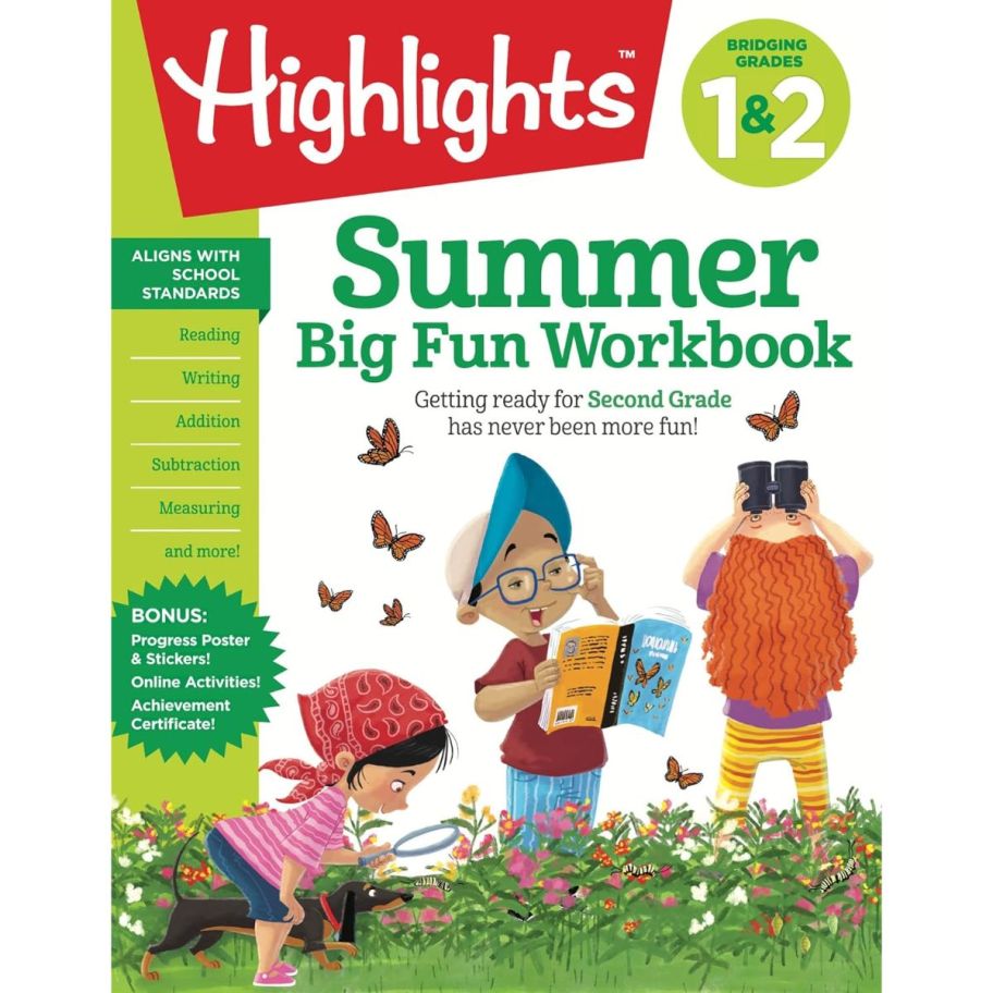 a highlights summer big fun workbook for first and second grade