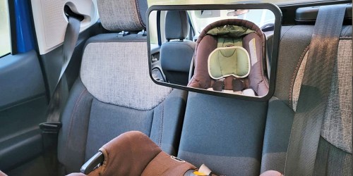 Baby Car Seat Mirror Only $7.99 Shipped for Amazon Prime Members (Fully Adjustable Wide Angle View!)