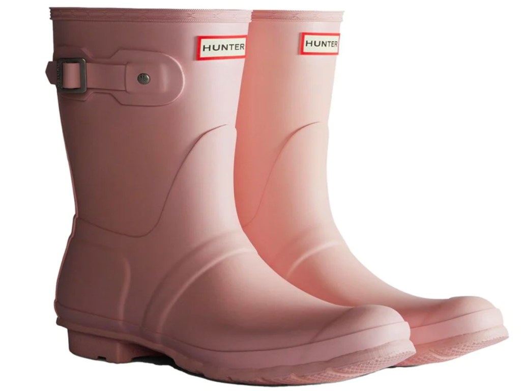 Hunter Women's Original Short Rubber Boot in Pink