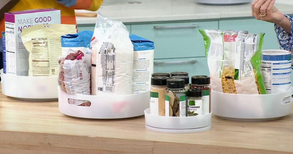 Lazy Susan Turntable 4Pack from 16.95 Shipped (Reg. 63) Over 13K