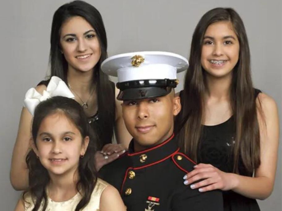 A military family photo from JC Penney