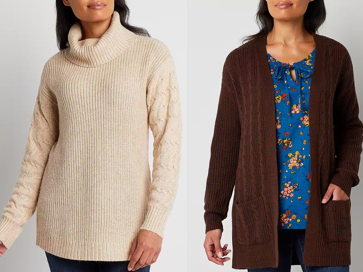 Jcpenney on sale ladies sweaters