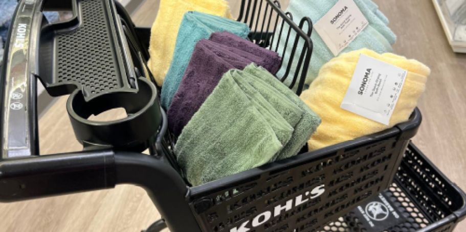 Highly-Rated Sonoma Bath Towels Only $4.58 Each on Kohls.com (Reg. $12)