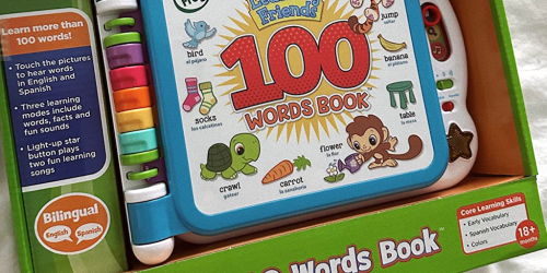 50% Off LeapFrog Learning Friends 100 Words Book on Amazon | Over 73,000 5-Star Reviews!
