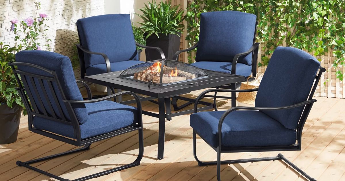 More HOT Deals Added!] HURRY! Huge Walmart Outdoor Furniture Clearance Sale!  Adirondack Chair $23, 5 Piece Dining Set With Firepit Table For $340 After  $509 Price Drop, And More! 
