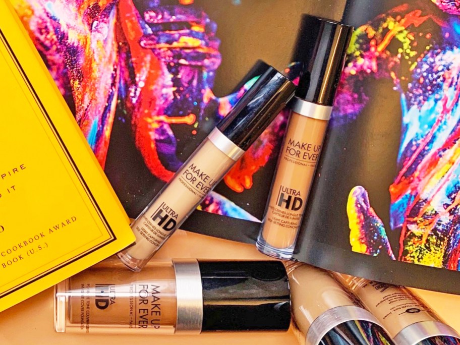 Make Up For Ever concealers and foundations