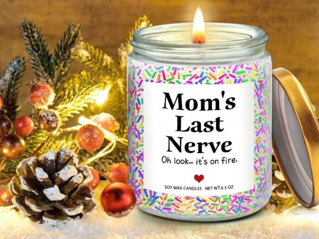 Mom's Last Nerve Candle with Box
